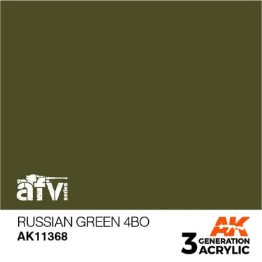 AK Interactive AK11368 AFV Series Russian Green 4BO Acrylic Paint 17ml 3rd Generation